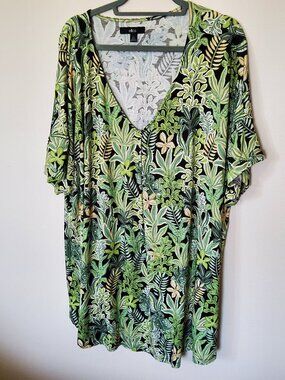 Ellos Stretch Jersey V-neck Tunic Plus size 3X